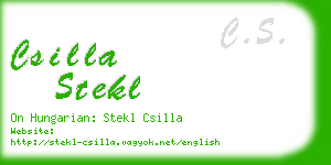 csilla stekl business card